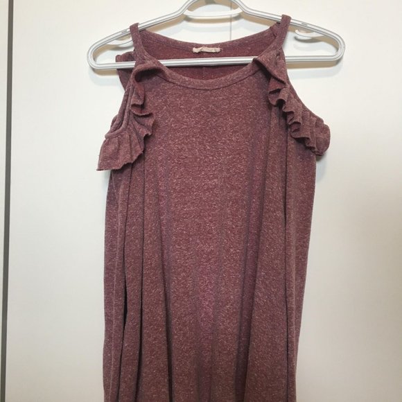 Shoulder Cut Out Frill Sweater - Picture 3 of 4